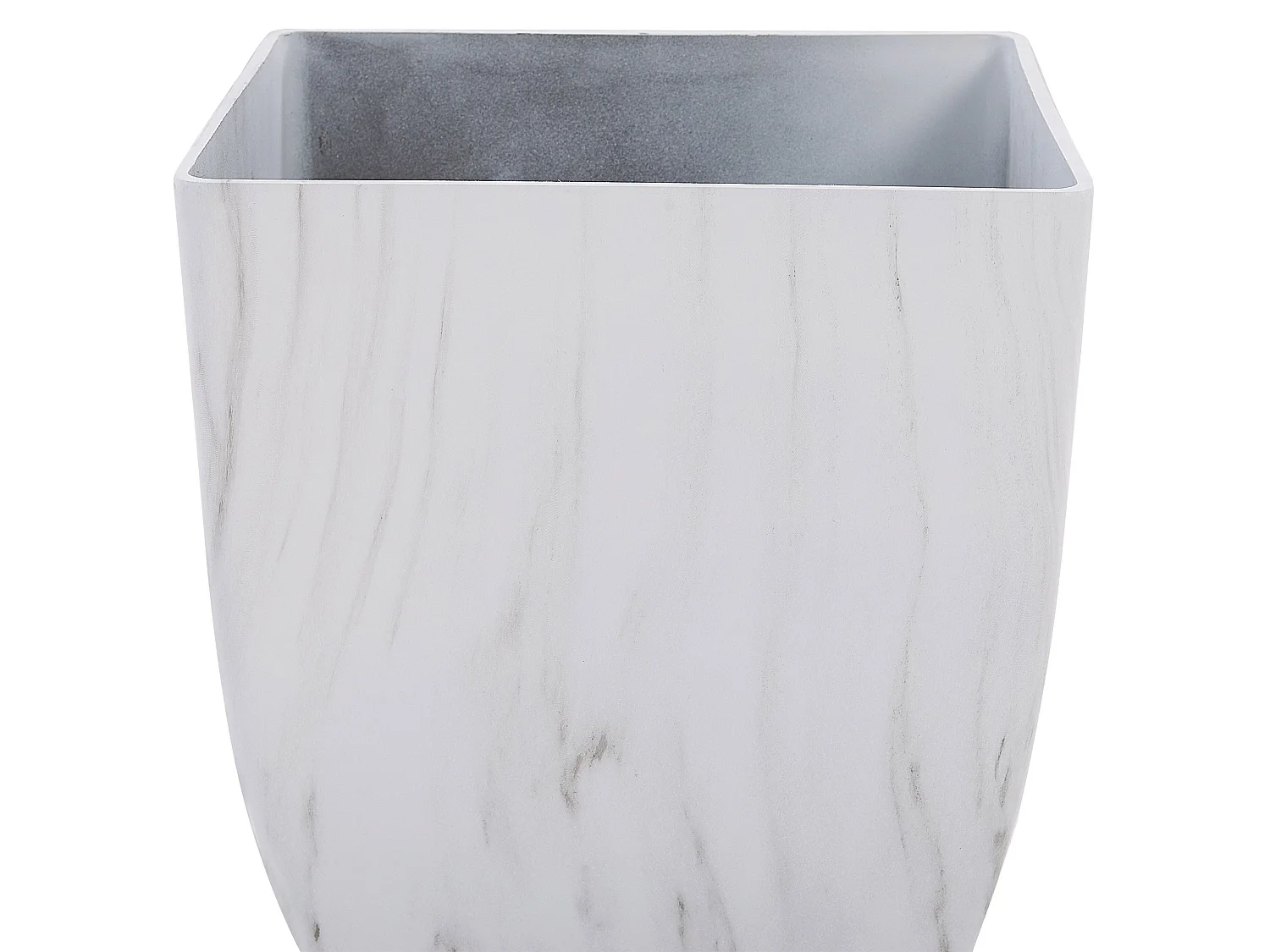 Conjunto de 2 vasos para plantas MIRO Pedra 28 cm Branco