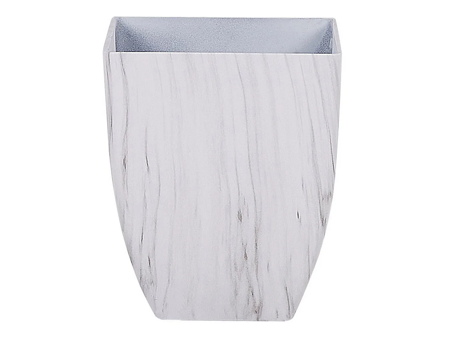 Lot de 2 pots de fleurs MIRO 28 cm Marbre blanc