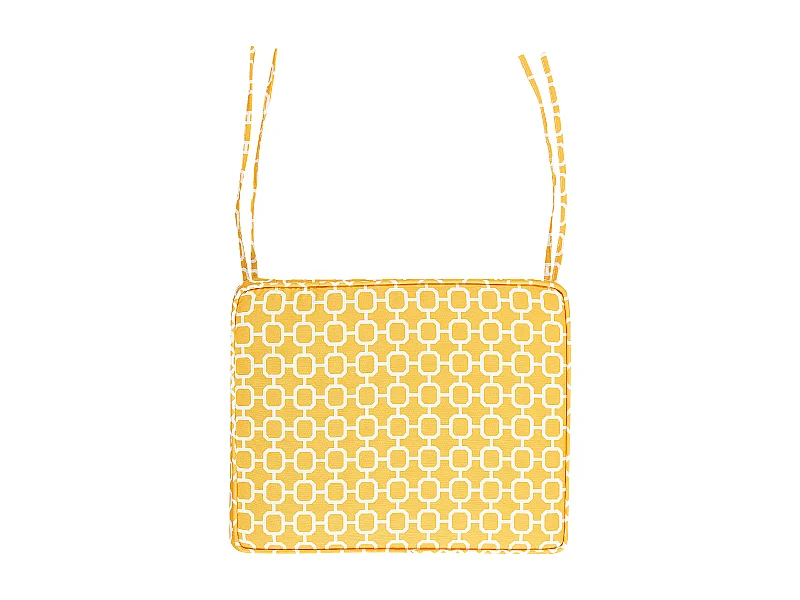 Conjunto de 6 cojines para sillas de jardín TOLVE 39 x 31 cm Amarillo