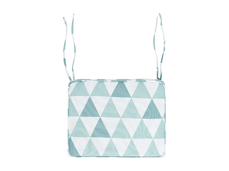 Set van 6 tuinzitkussens TOLVE 39 x 31 cm Lichtblauw