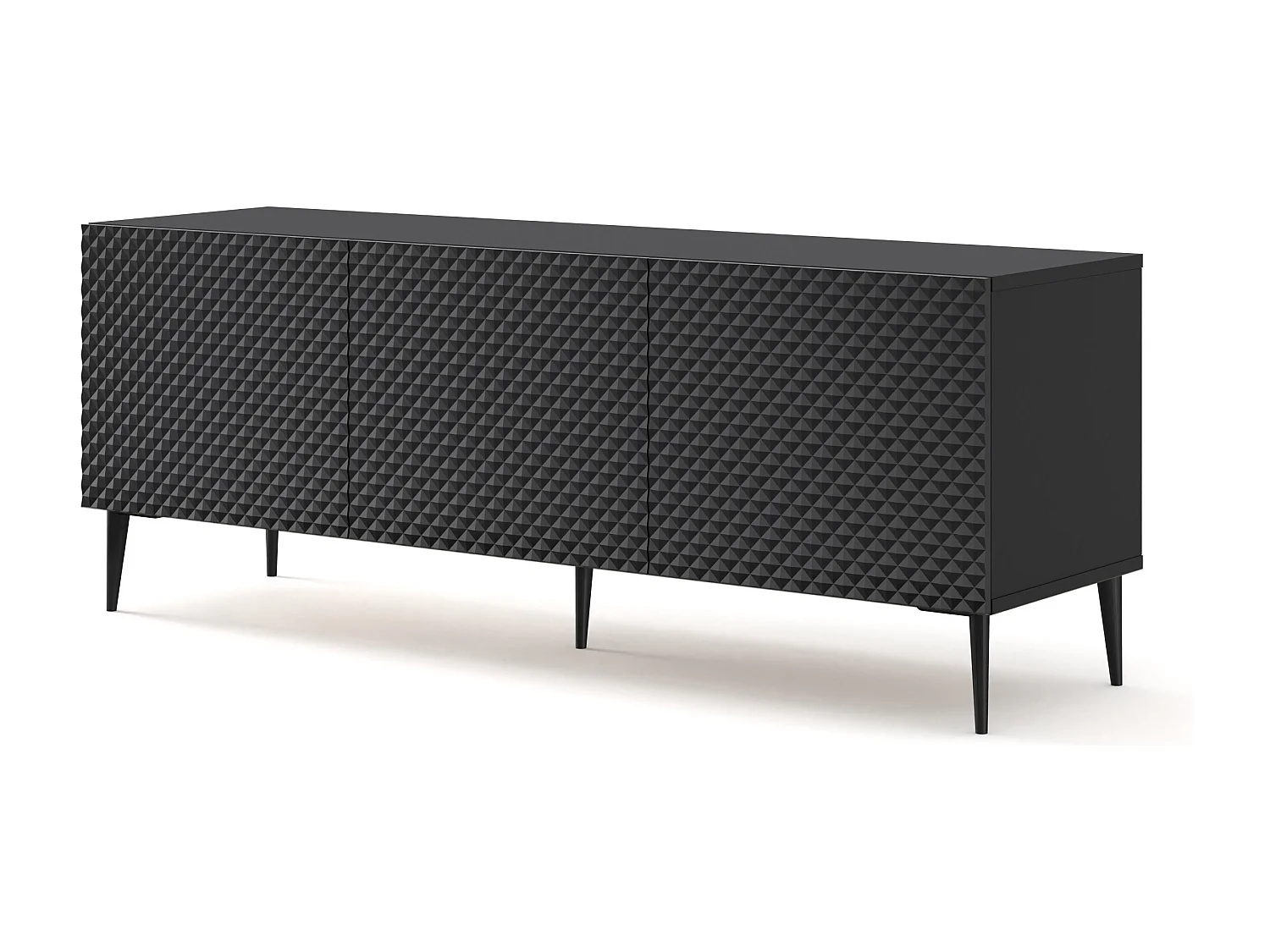 Table de télévision RavennaC 150x42x56 Noir