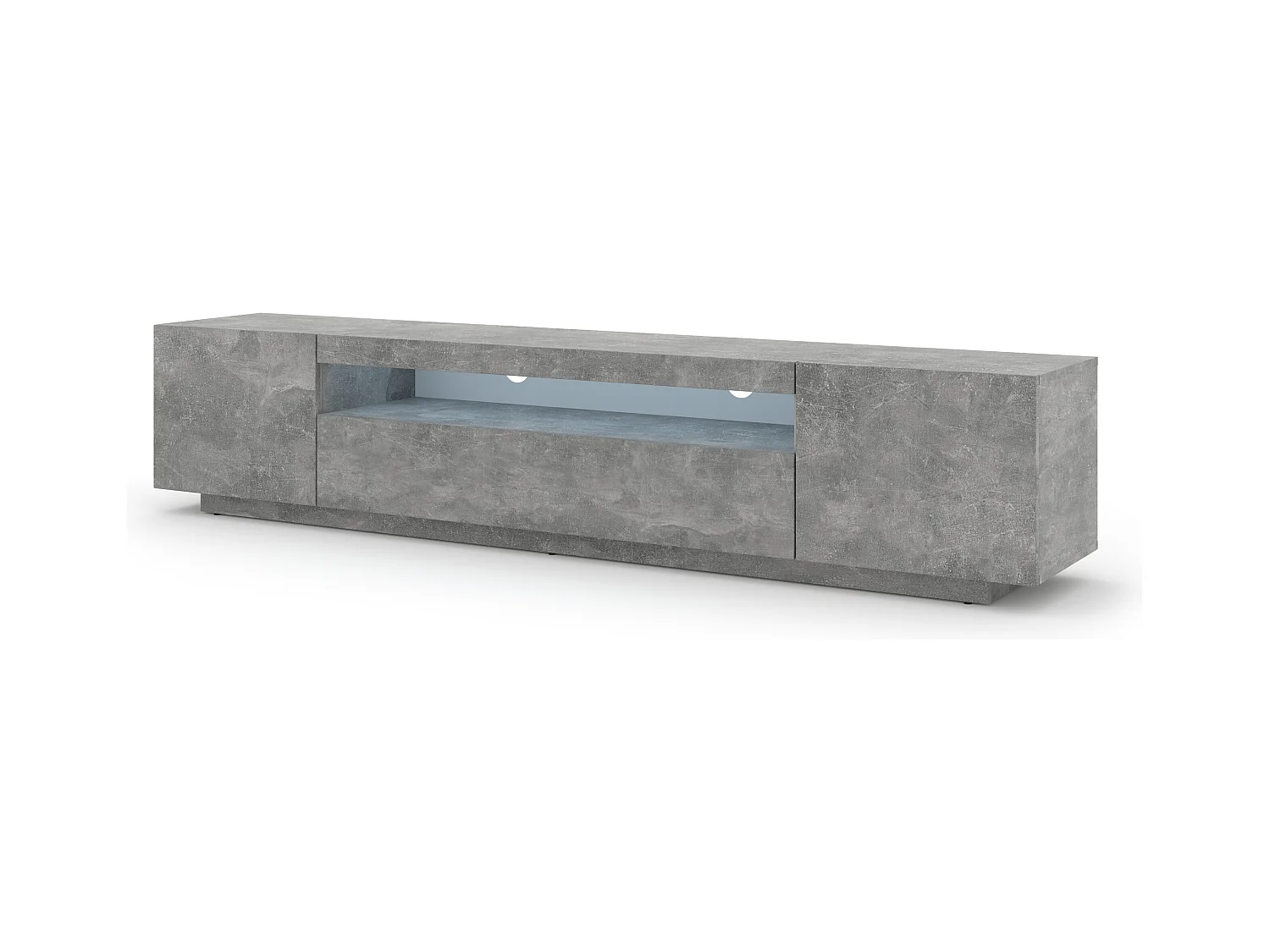 Table de télévision AURA LED 200x37x42 Gris
