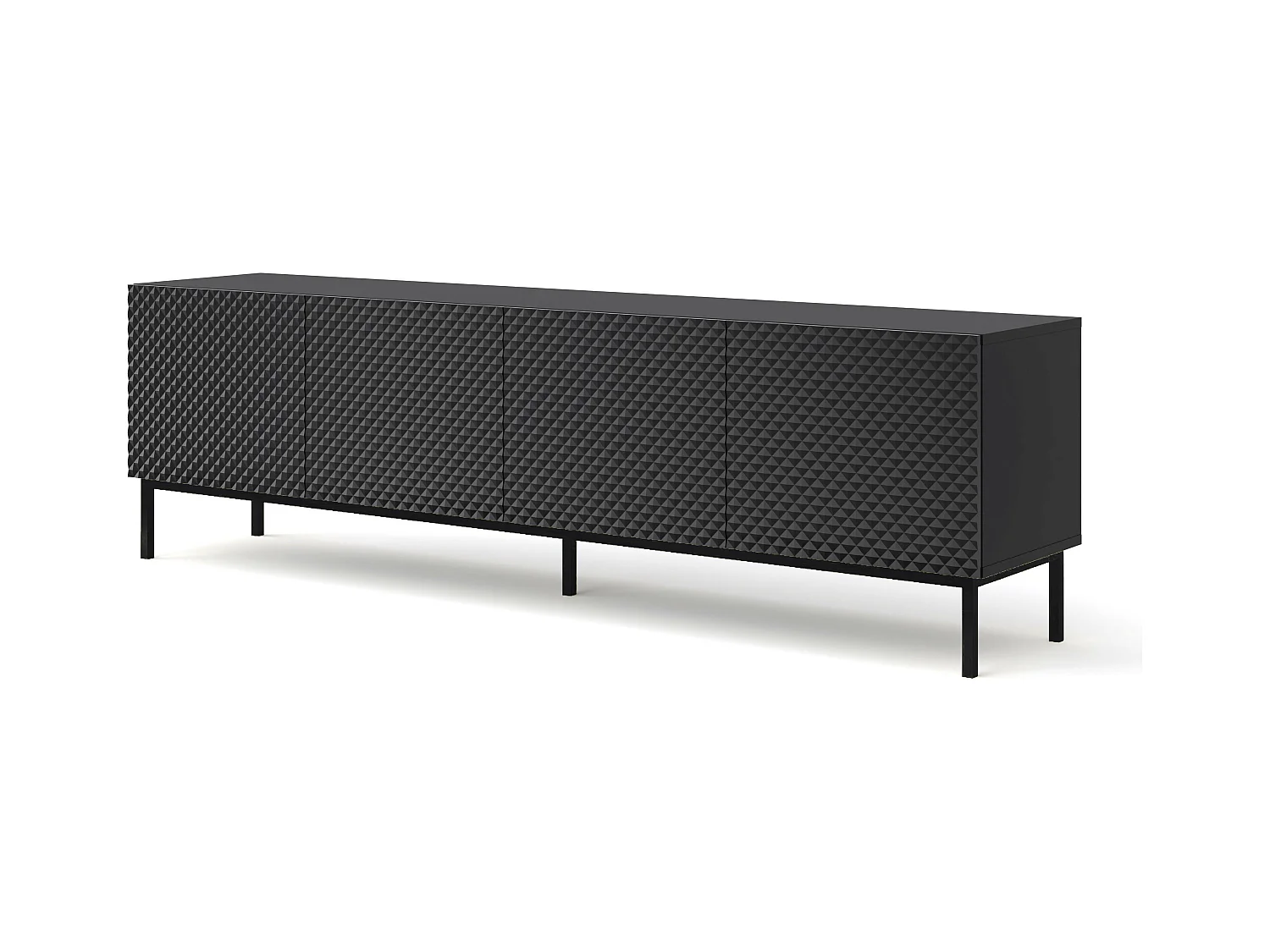 Fernsehtisch RavennaC 200x42x58 Schwarz