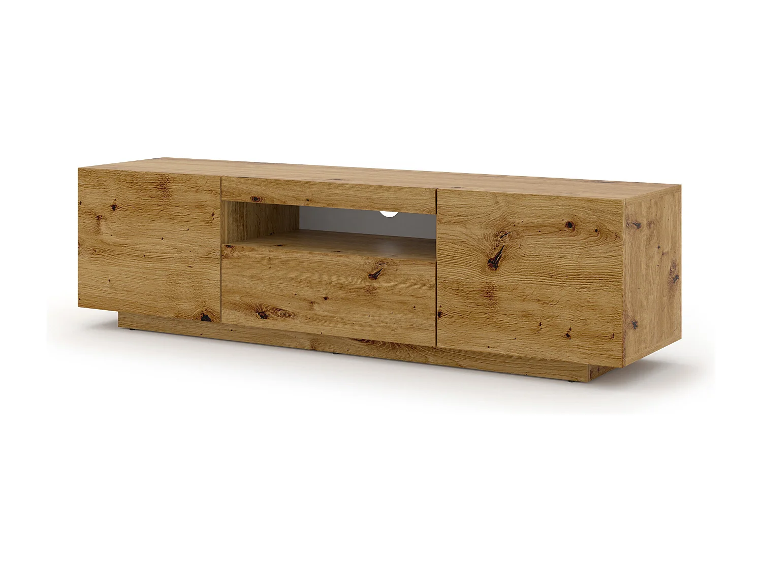 Aurus Wood 3-deurs TV-element voor wandmontage 150 cm