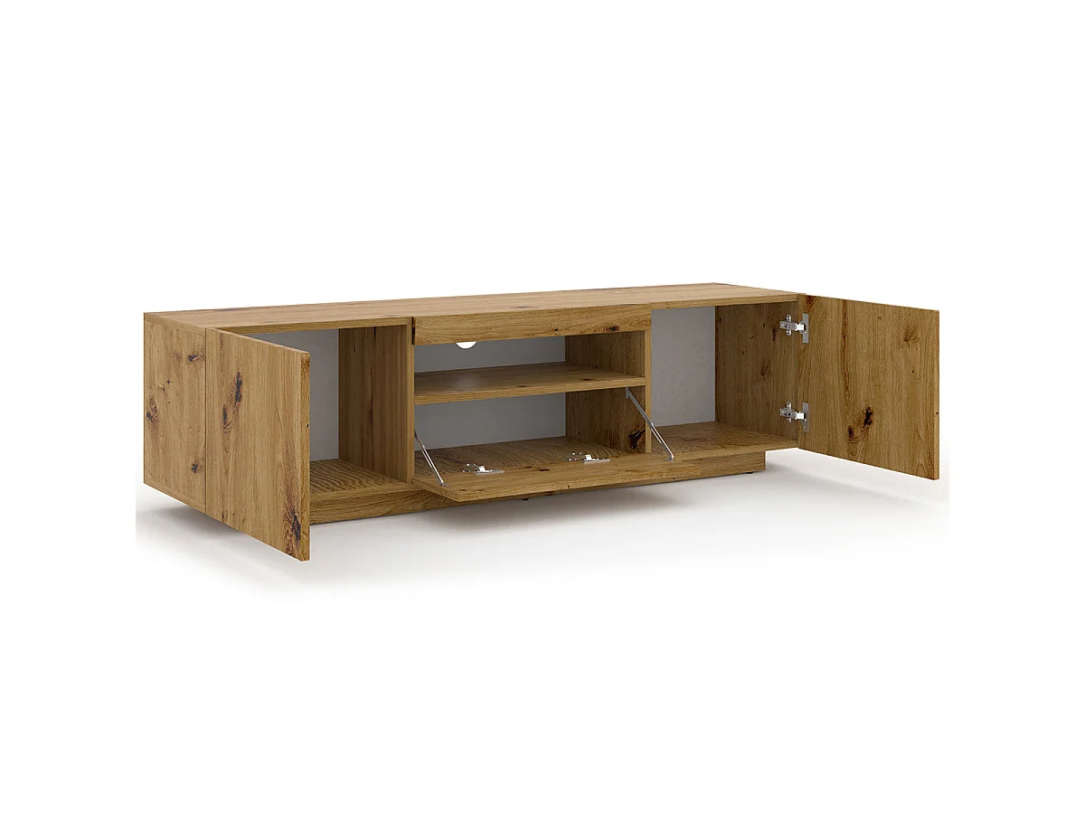 Table de télévision AURA 150x37x42 AUCUNE LED Crème