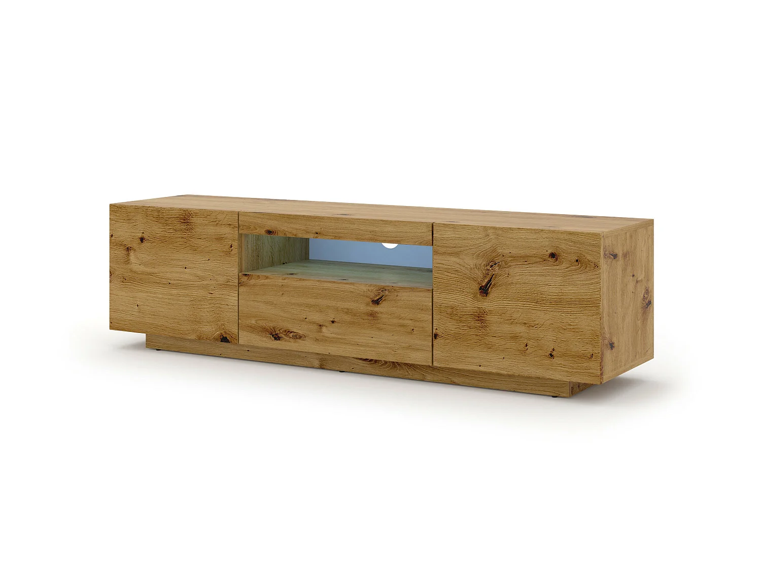 Table de télévision AURA LED 150x37x42 Crème