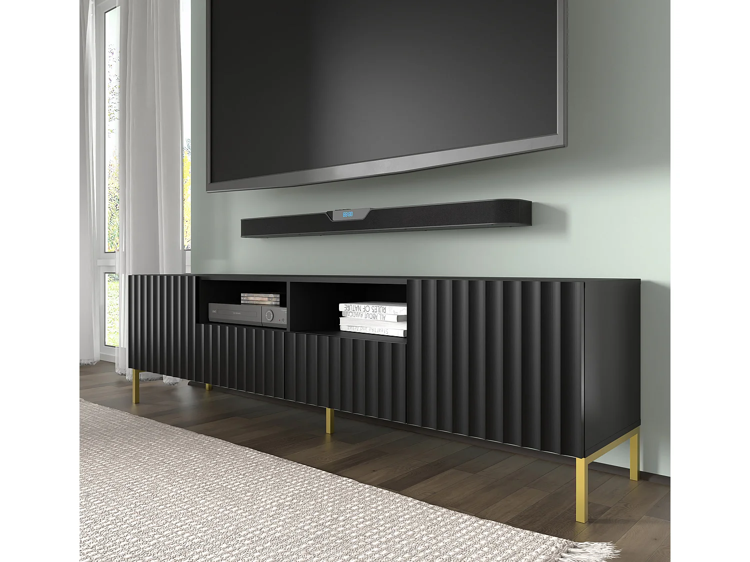 Mesa TV WAVE RTV200 2D2S 200x42x56 Negro