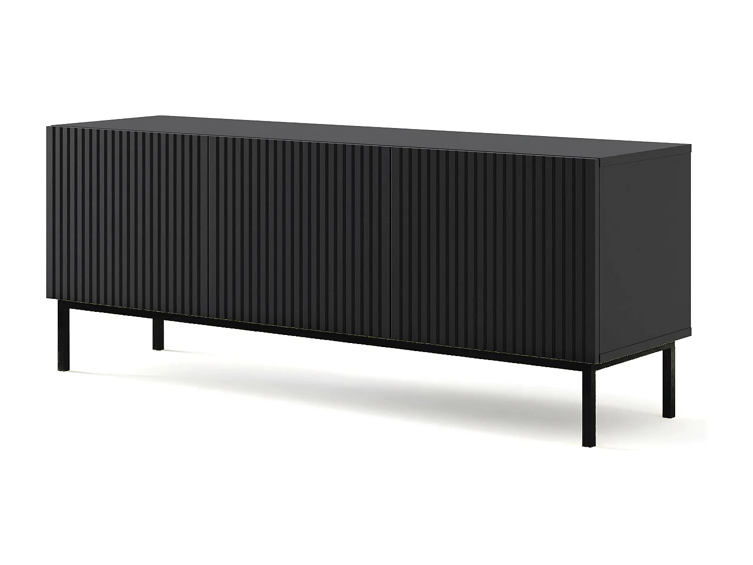 Tavolo TV RavennaB 150x42x58 Nero
