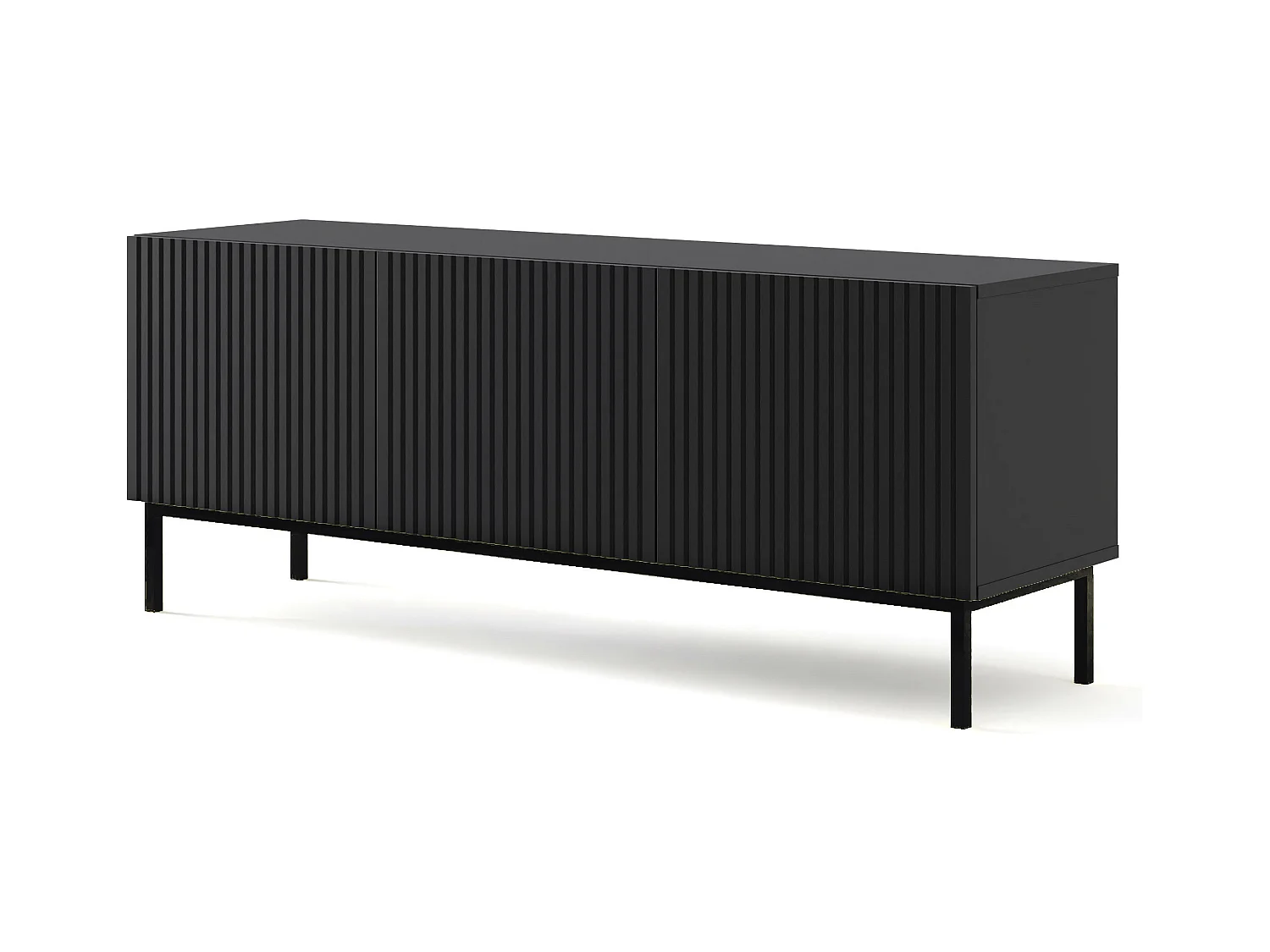 Table de télévision RavennaB 150x42x58 Noir