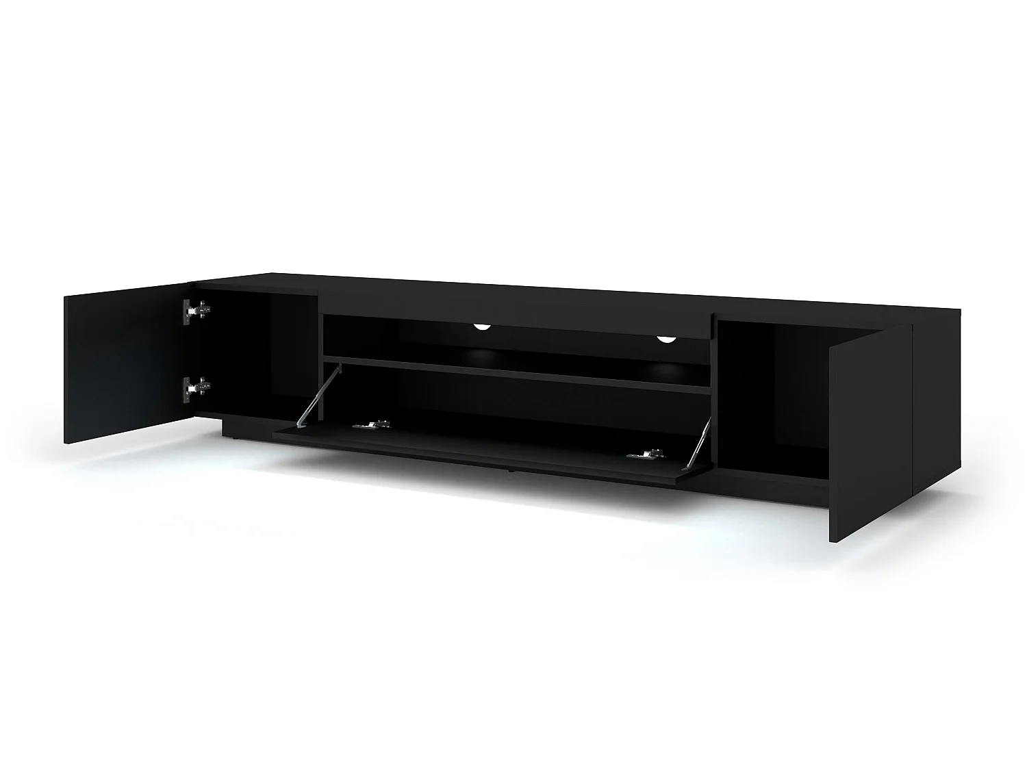 Mesa TV AURA 200x37x42 NO LED Negro