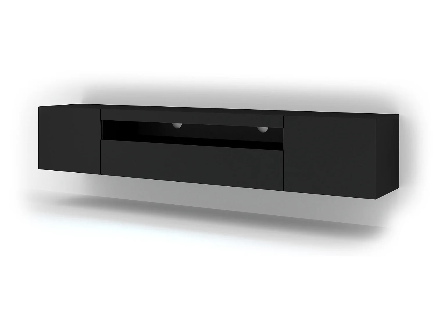 Mesa TV AURA 200x37x42 NO LED Negro