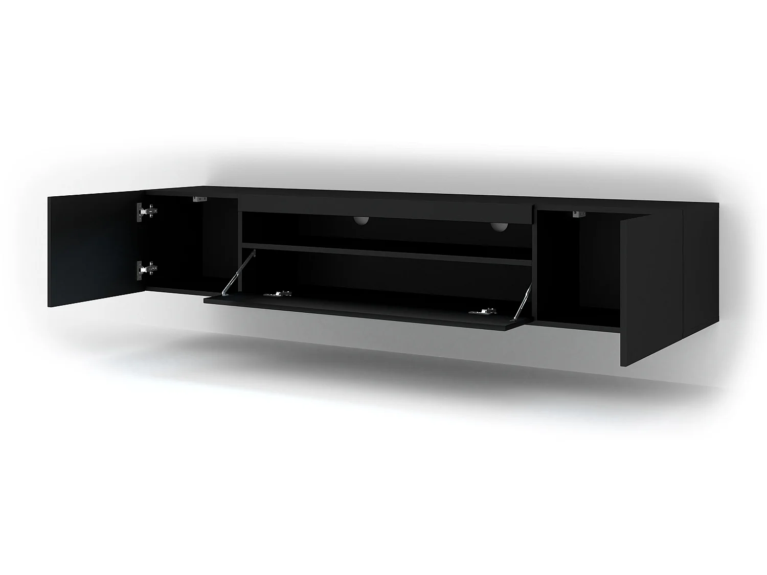 Mesa TV AURA 200x37x42 NO LED Negro