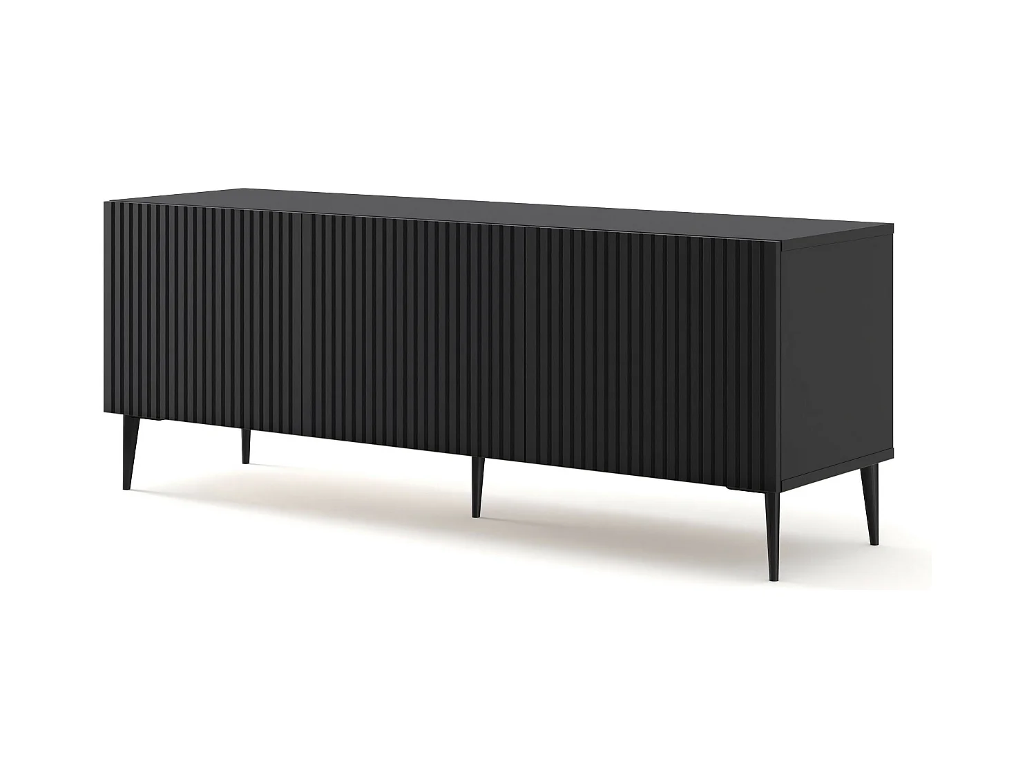 Tavolo TV RavennaB 150x42x56 Nero