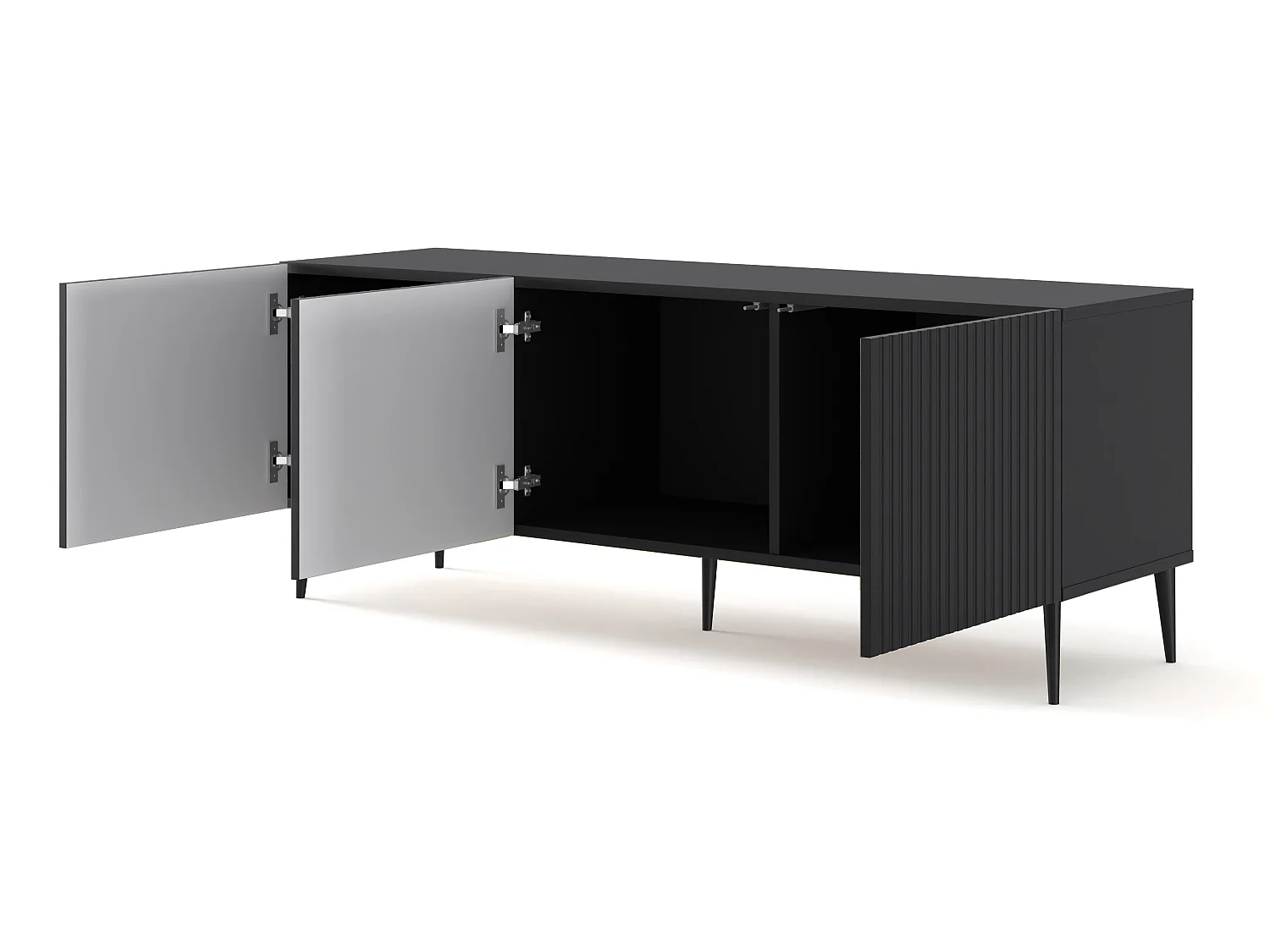 Table de télévision RavennaB 150x42x56 Noir