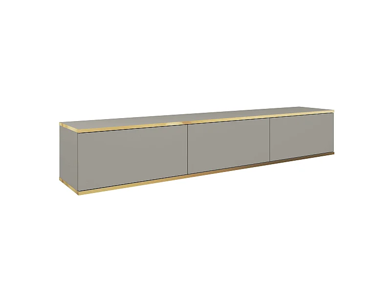 Table de télévision ORO RTV175 175x32x30 Crème & Doré