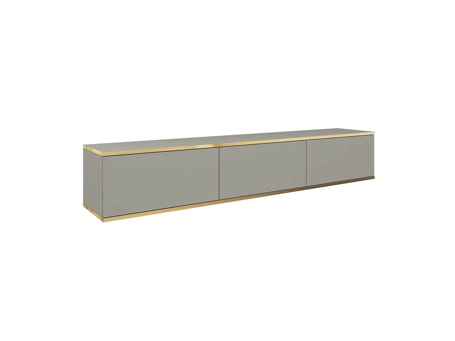 Mesa de TV ORO RTV175 175x32x30 Crema & Dorado