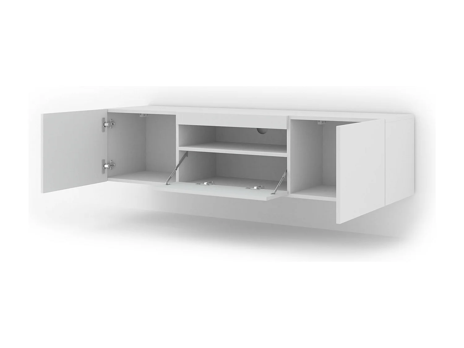 Móvel TV 3 portas Aurus branco 150cm