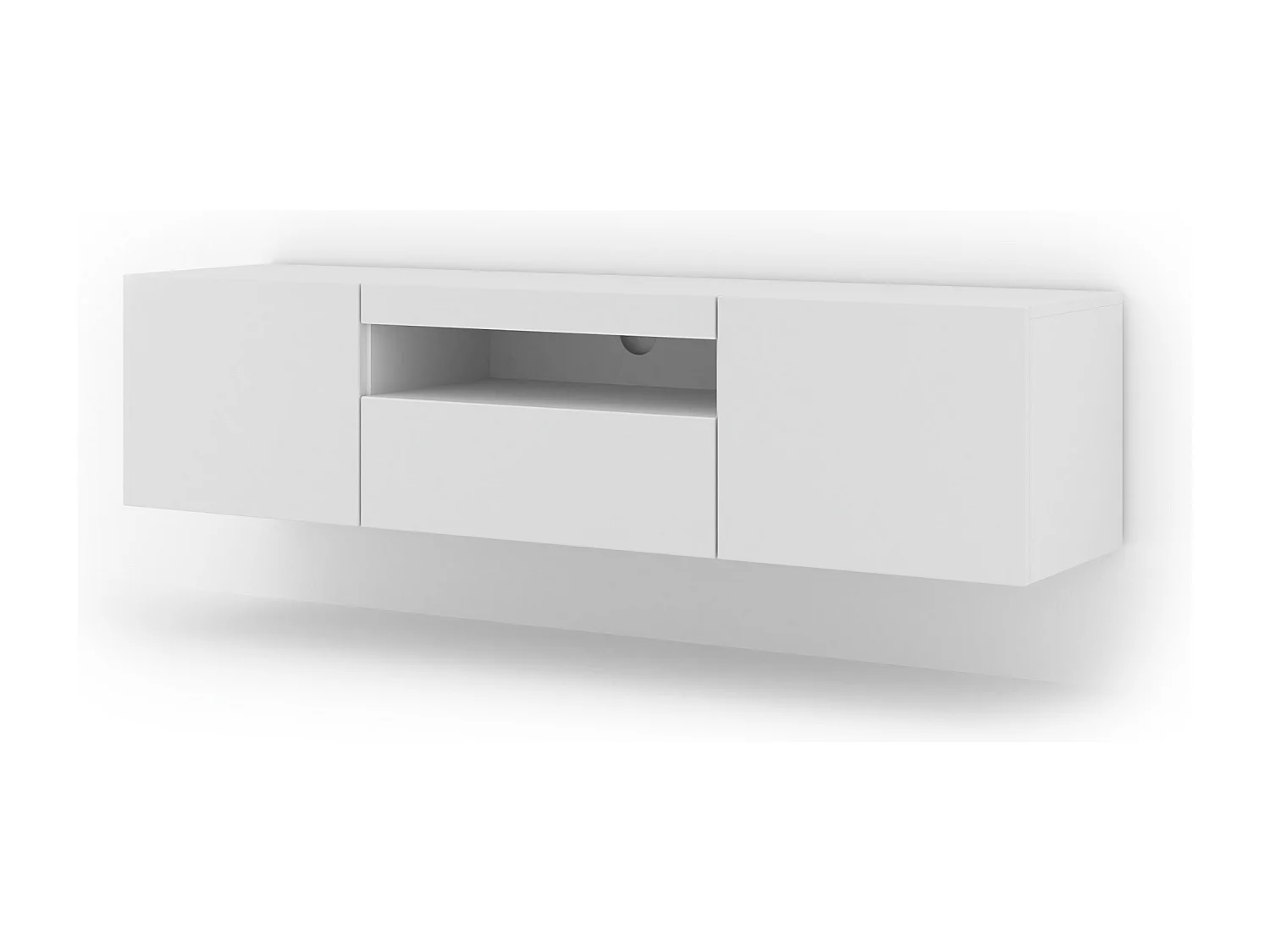 Aurus Wit 3-deurs tv-element voor wandmontage 150 cm