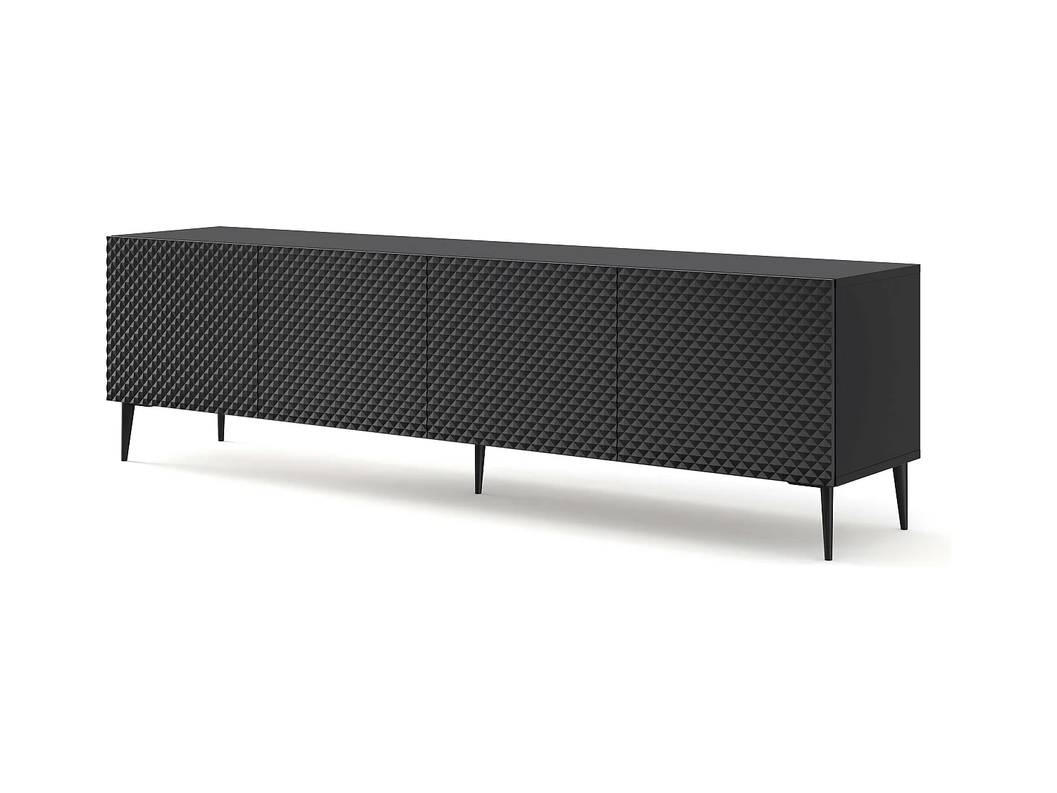 Table de télévision RavennaC 200x42x56 Noir