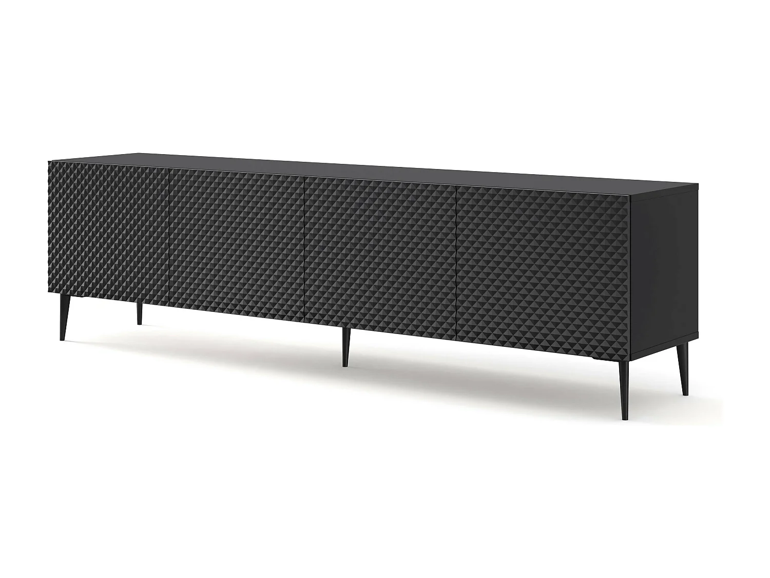 Table de télévision RavennaC 200x42x56 Noir