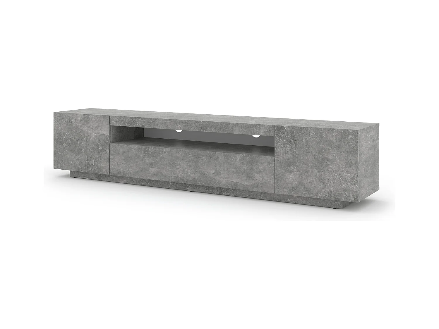 Table de télévision AURA 200x37x42 AUCUNE LED Gris