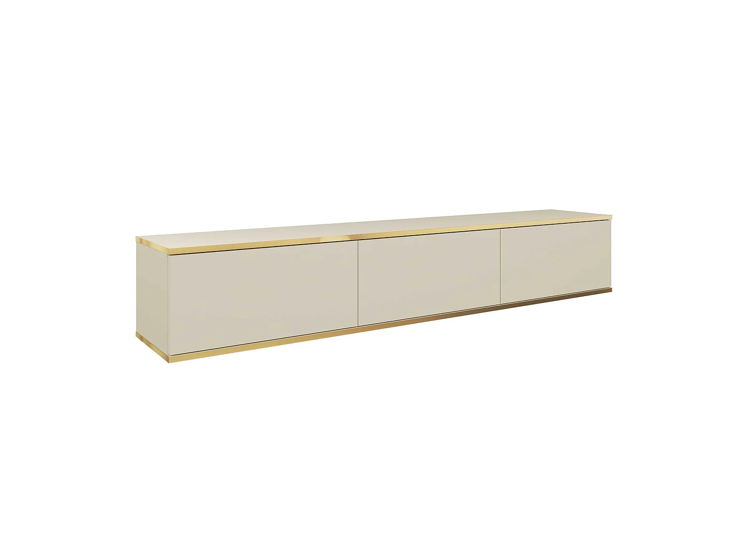 Mesa de TV ORO RTV175 175x32x30 Crema & Dorado