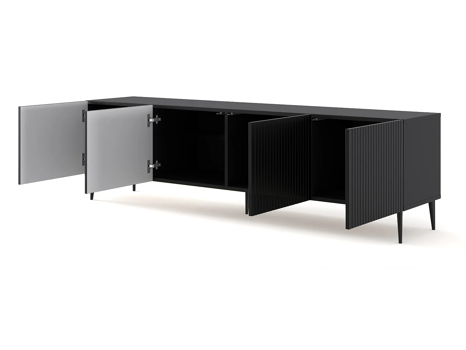 Table de télévision RavennaB 200x42x56 Noir