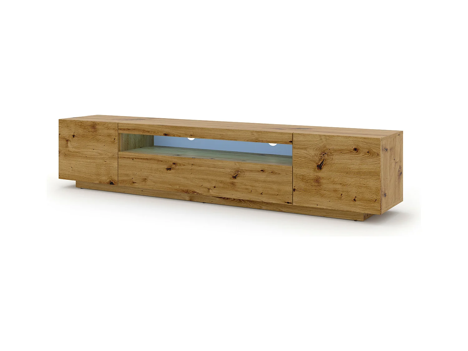 Table de télévision AURA LED 200x37x42 Crème