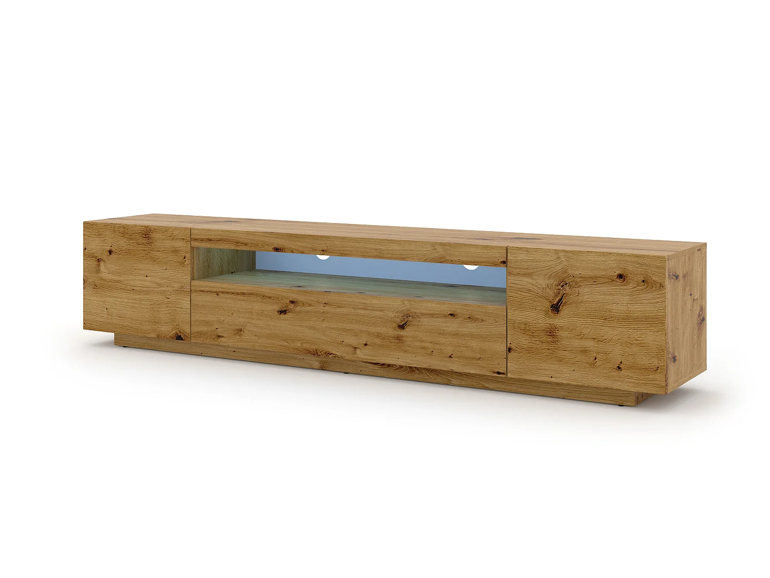 Table de télévision AURA LED 200x37x42 Crème