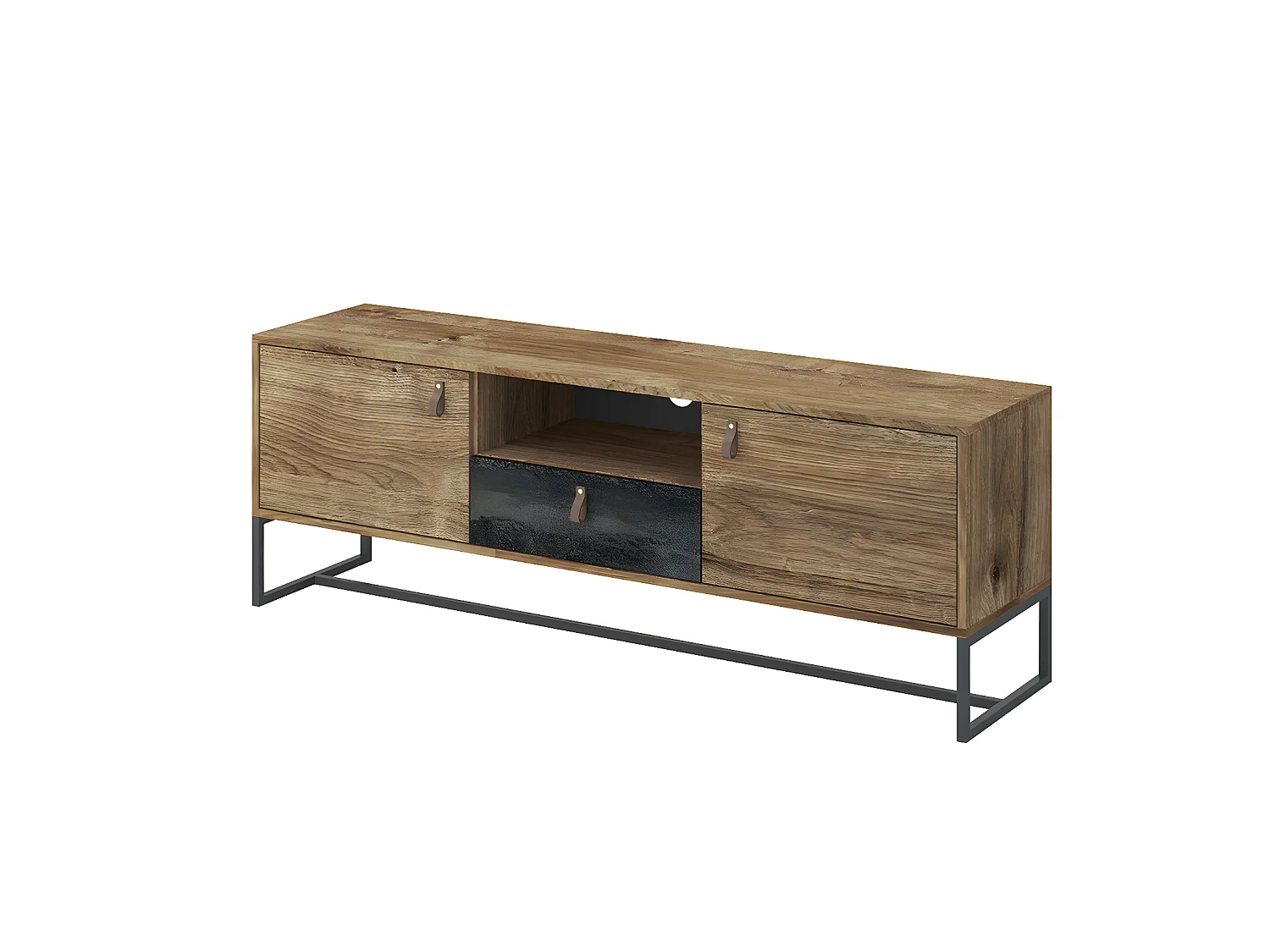 Table de télévision DARK RTV DRTV153 153x39x54 Crème & Gris