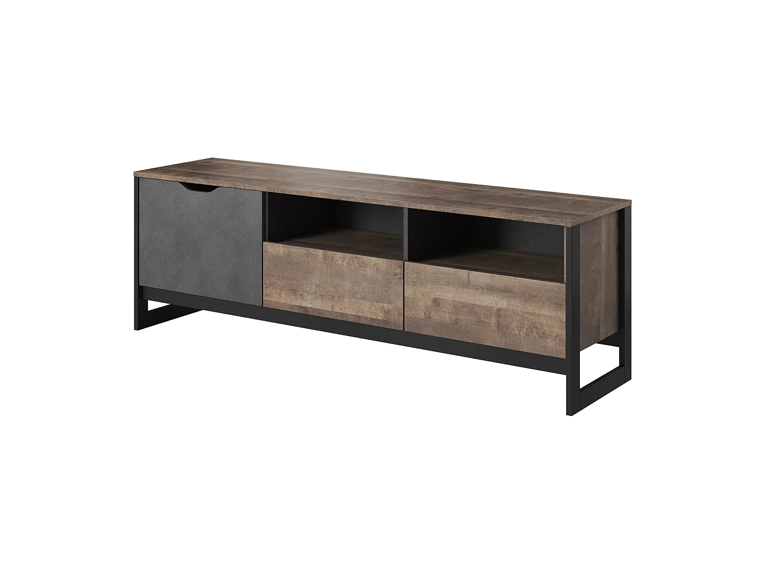 Table de télévision ARDEN RTV160 161x40x53 Crème & Gris