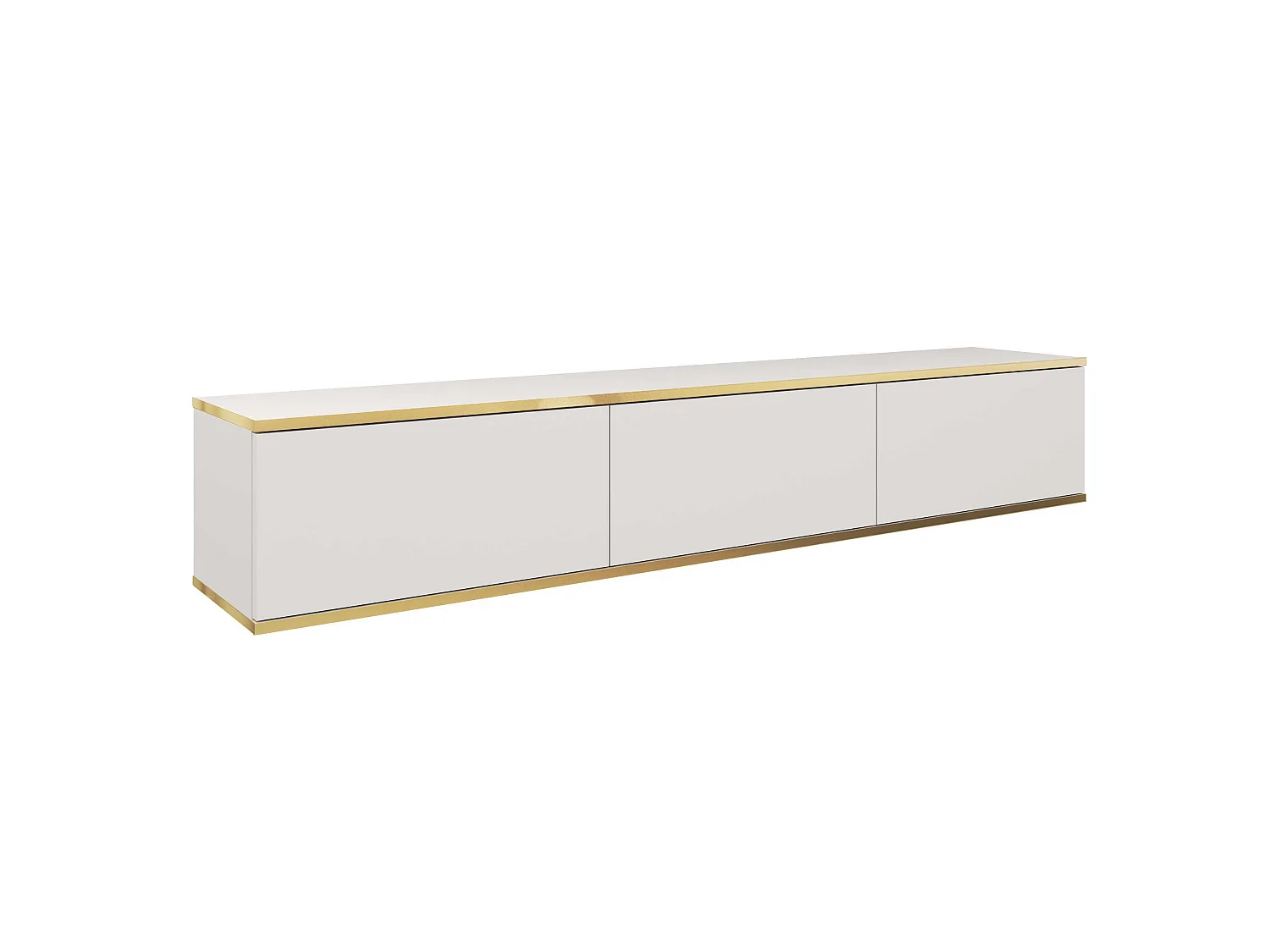 Mesa de TV ORO RTV175 175x32x30 Blanco & Crema