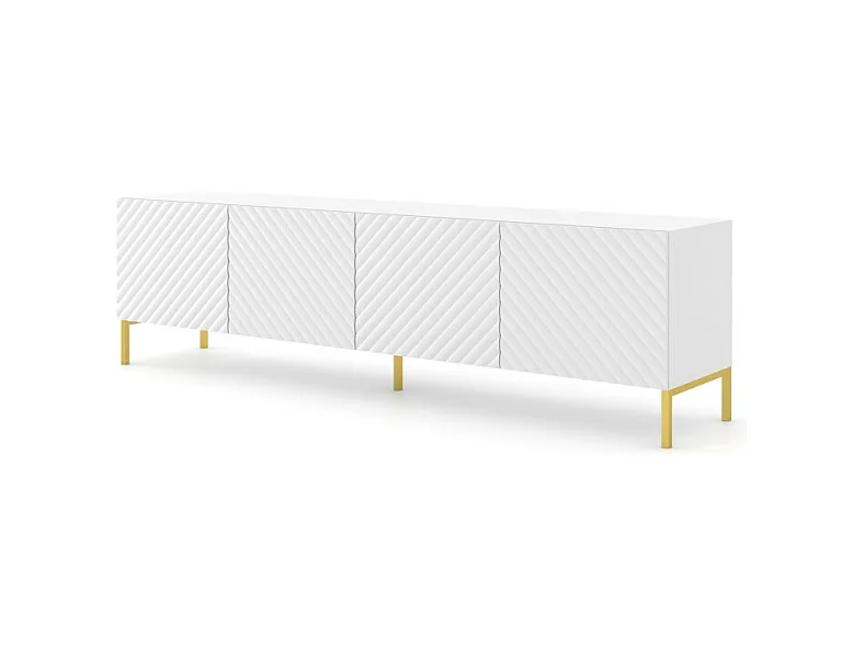 Tavolo TV SURF RTV200 4D 200x42x56 Bianco