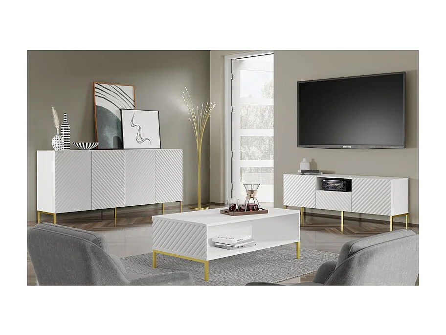 Mesa TV SURF RTV200 4D 200x42x56 Blanco