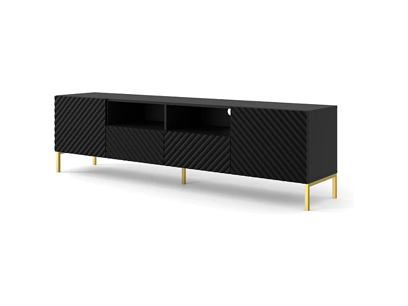 Tavolo TV SURF RTV200 2D2S 200x42x56 Nero