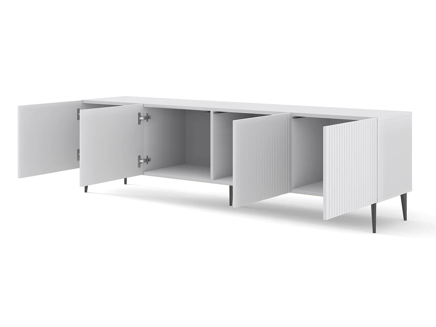 Philaé Wit 4-deurs TV-meubel 200 cm