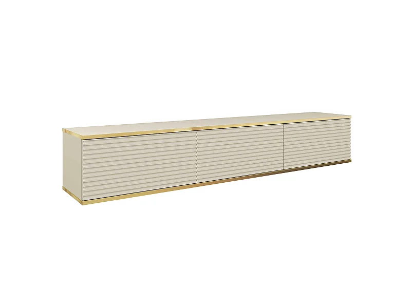 Fernsehtisch ORO MDF RTV175 175x32x30 Creme & Golden