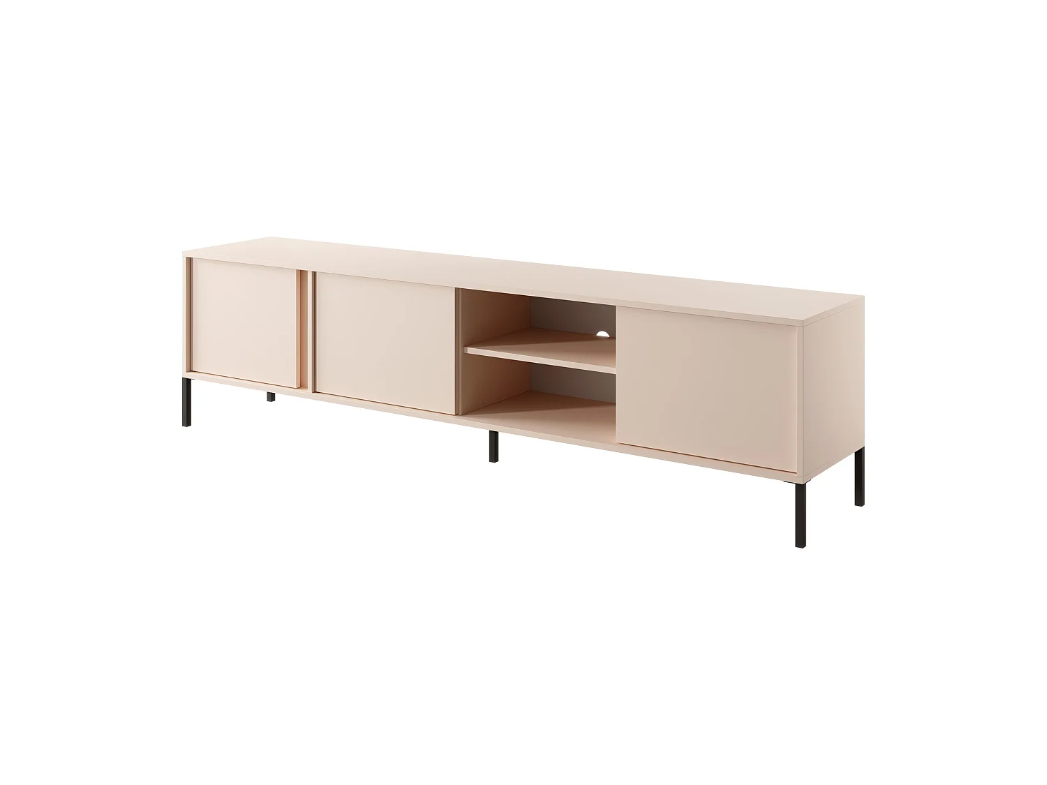 Table de télévision DAST 3D LED 203x40x54 Beige