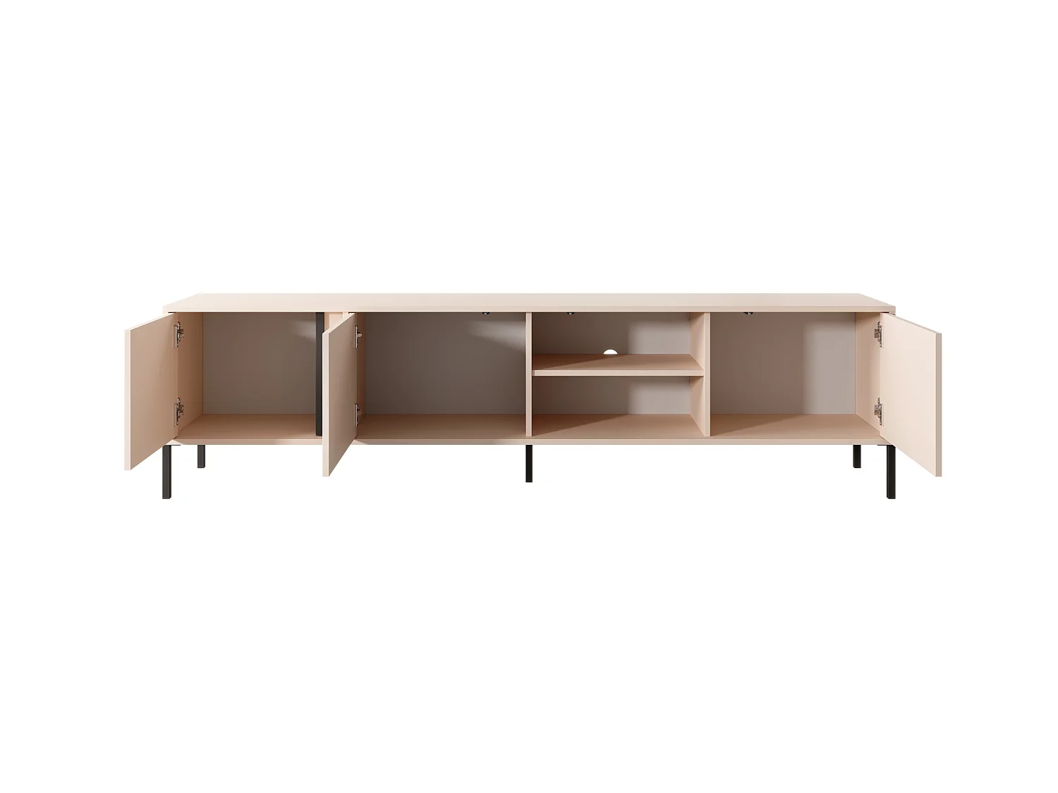 Table de télévision DAST 3D LED 203x40x54 Beige