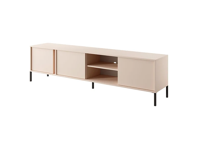 Fernsehtisch DAST 3D LED 203x40x54 Beige