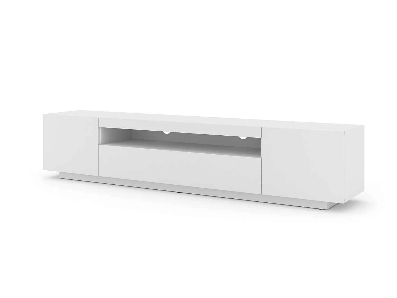 Aurus Wit 3-deurs TV-wandmeubel, 200 cm