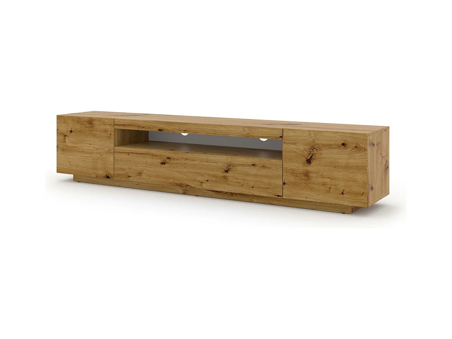 Table de télévision AURA 200x37x42 AUCUNE LED Crème