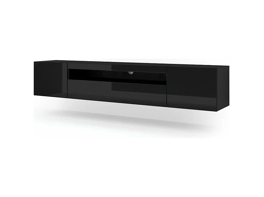 Table de télévision AURA LED 200x37x36-42 Noir