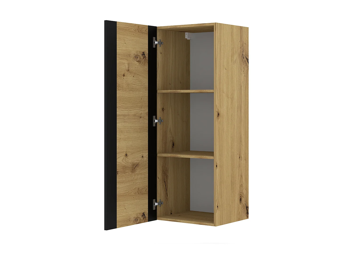 Armoire murale MONDI 48x40x125 Crème & Noir