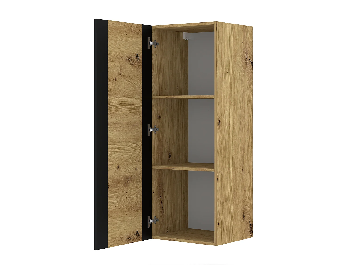 Armoire murale MONDI 48x40x125 Crème & Noir