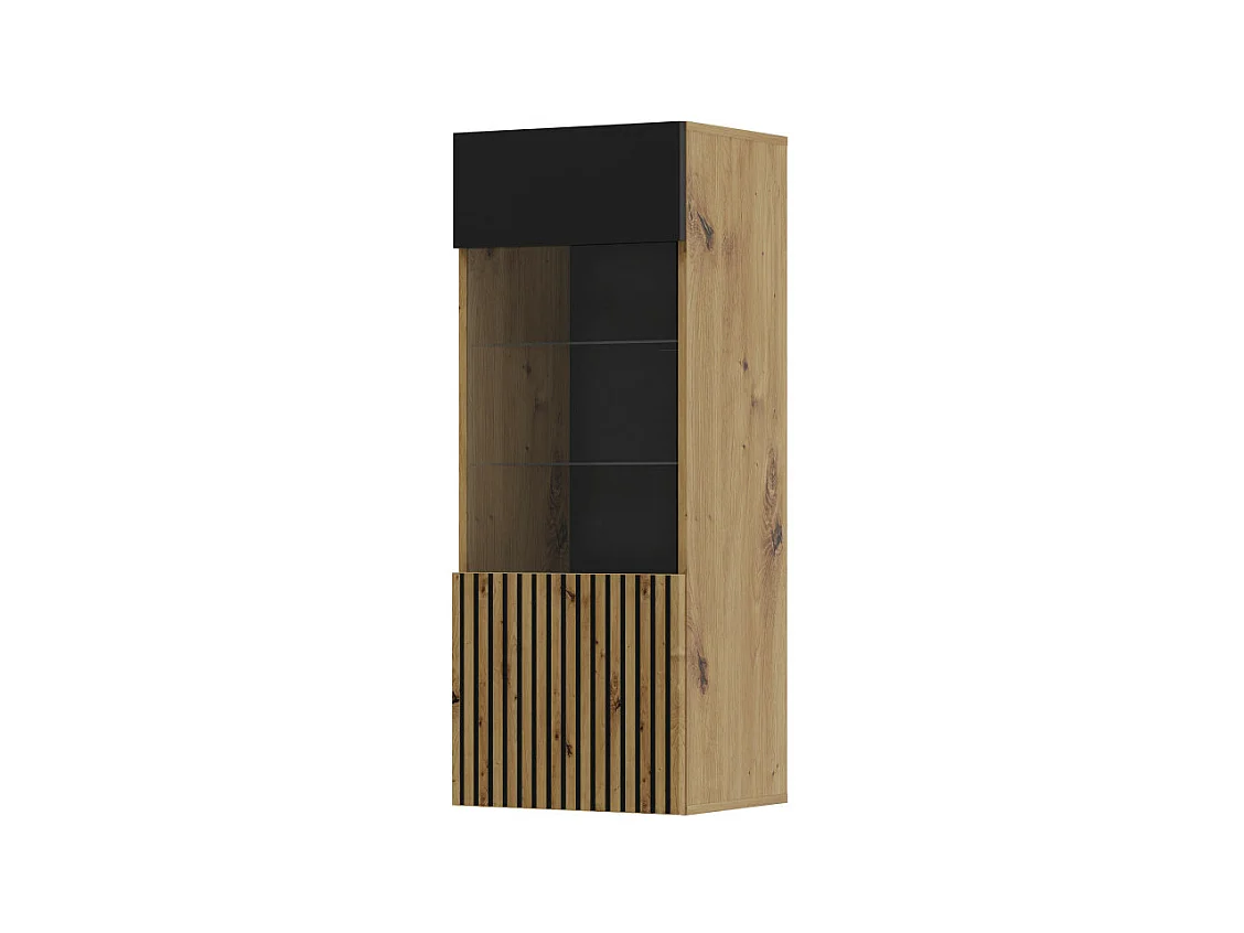 Armoire murale AURIS 45x37x115 Crème & Noir