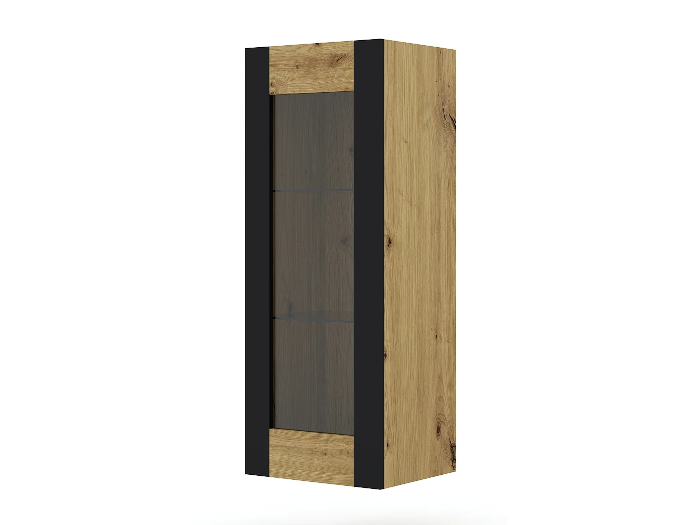 Wandschrank MONDI 48x40x125 Creme & Schwarz