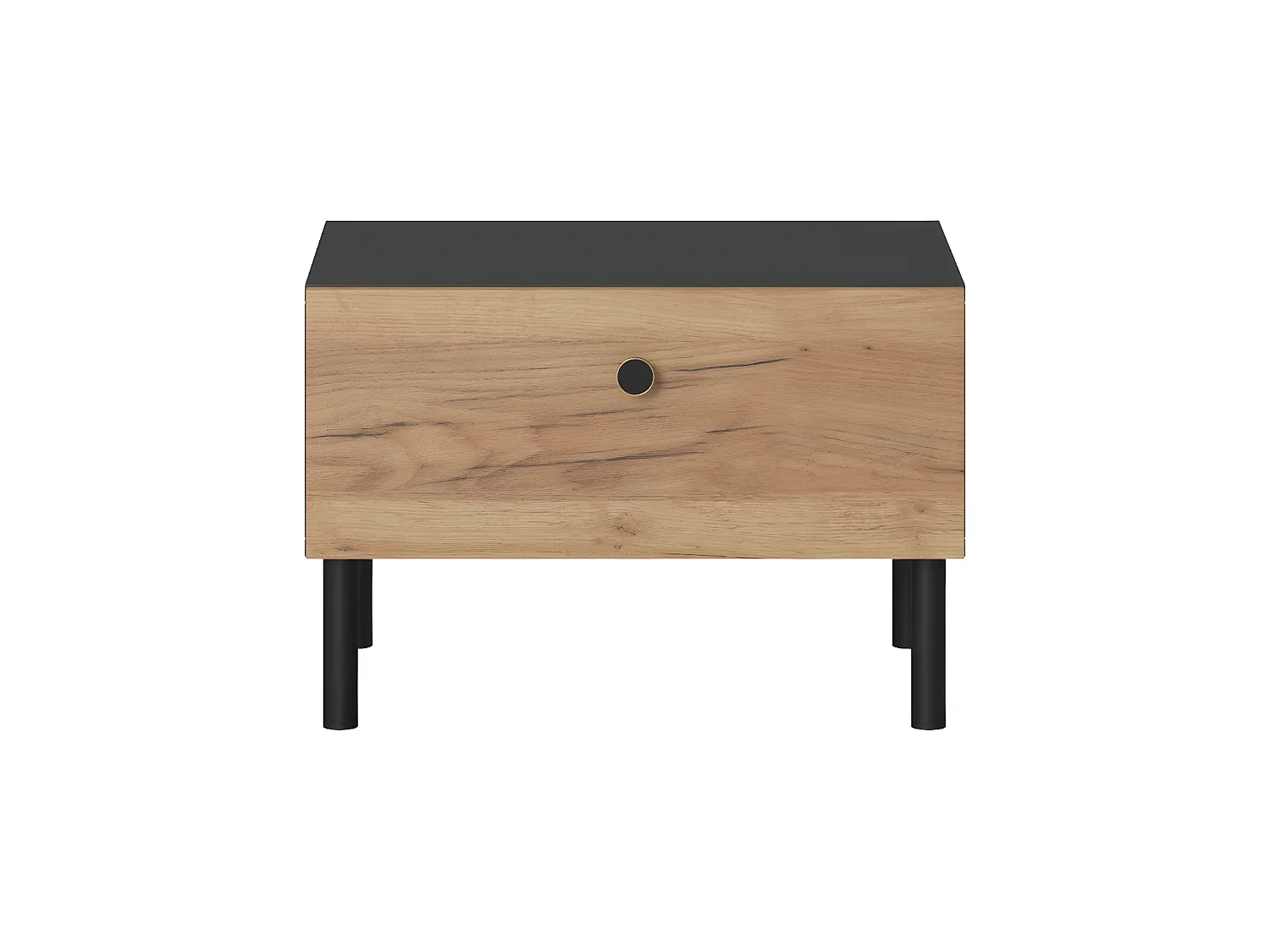 Nachttisch DECO (2er-Set) 57x40x39 Creme & Grau