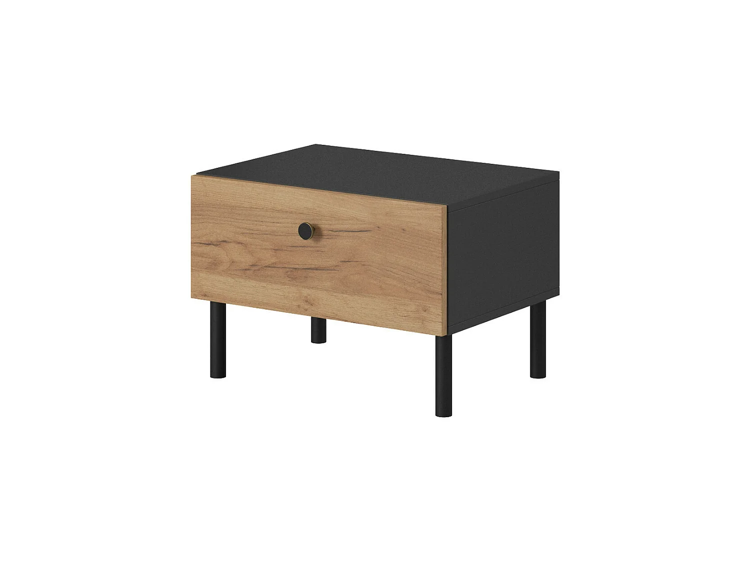 Nachttisch DECO (2er-Set) 57x40x39 Creme & Grau