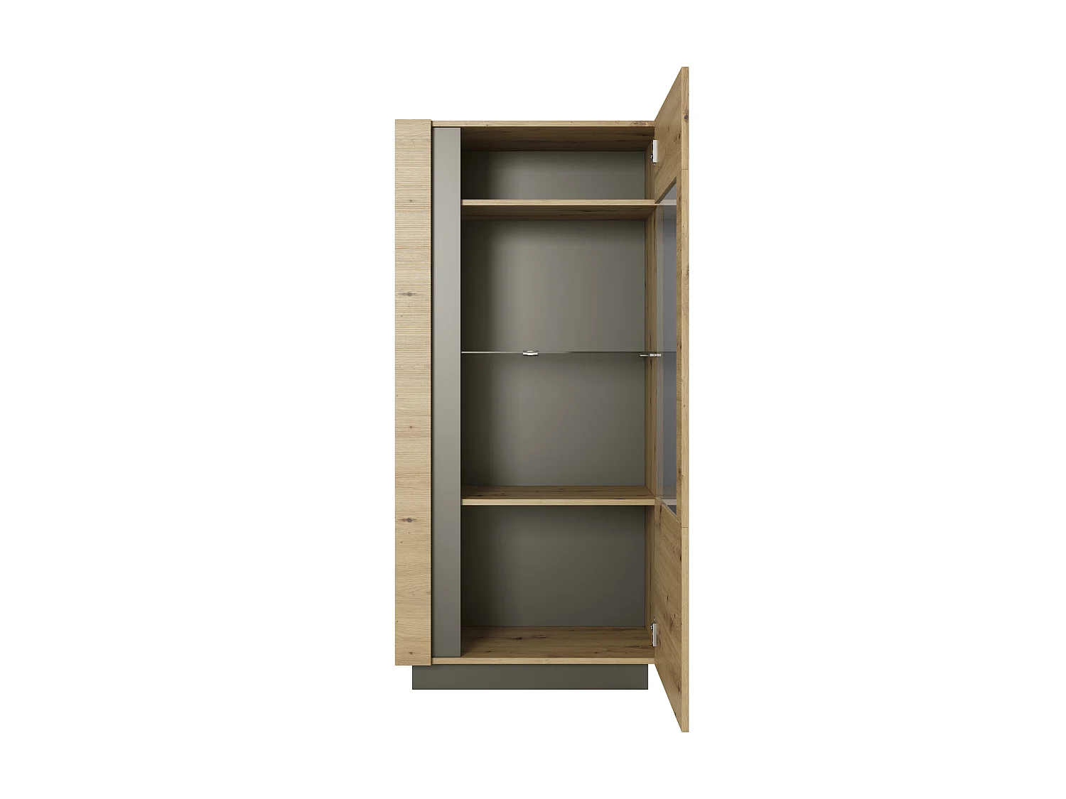 Vitrinenschrank ARCO 72 LED 72x40x154 Beige